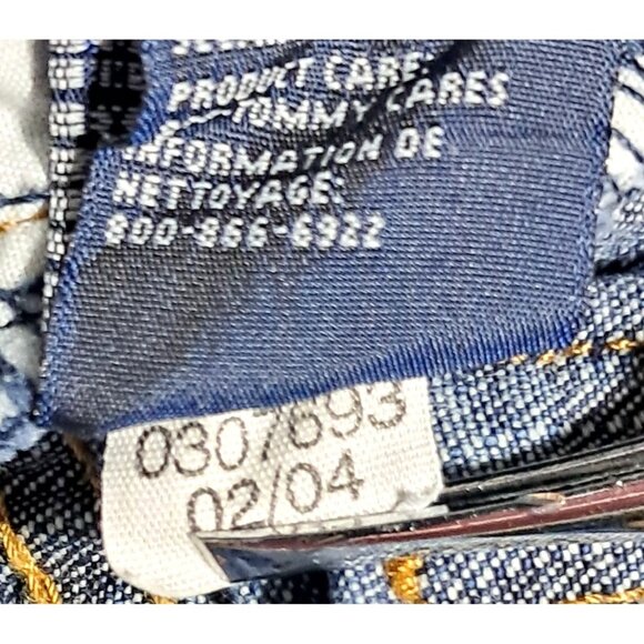 Vintage Tommy Hilfiger Jeans Girls Size 14 Boot Cut Blue Denim - Picture 10 of 14